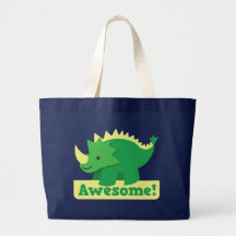 awesome dino canvas bags