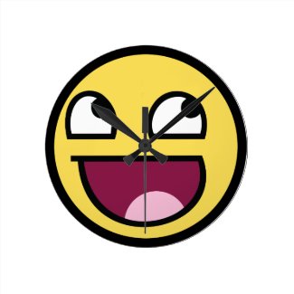 Awesome Face Smiley Wall Clock