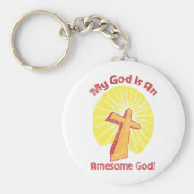 Awesome God Vintage Keychains