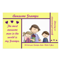 Awesome Gramps Personalized Stationery