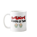 AWESOME GRANDPA of TWINS Mugs
