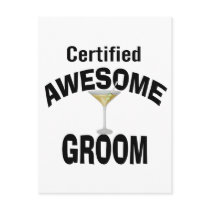 Awesome Groom Post Cards