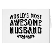 Awesome Husband Greeting Cards