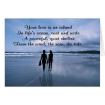 Awesome Husband & Wife Enjoy a Day at the Beach cards