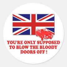 Awesome Italian Job Union Jack Stickers