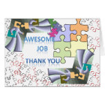Awesome Job Greeting Cards