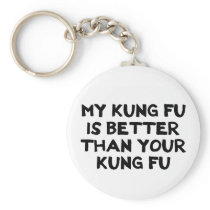 Awesome Kung Fu Button Keychains
