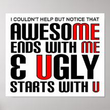 Awesome Me Funny Poster
