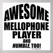 Awesome Mellophone Player Poster