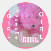 Awesome New girl Stickers