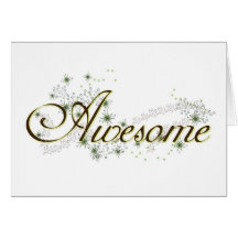 'awesome' Note Cards