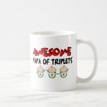 AWESOME PAPA of TRIPLETS Coffee Mug