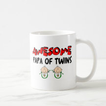 AWESOME PAPA of TWINS Coffee Mug