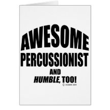 Awesome Percussionist Cards
