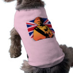 Awesome Pop Art Diamond Jubilee with Union Jack Doggie Shirt
