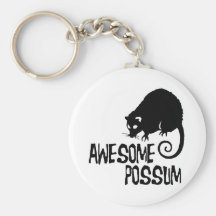 Awesome Possum Key Chain