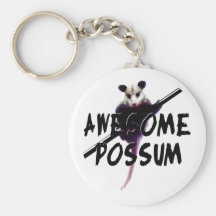 Awesome Possum Opossum Keychains