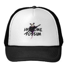 Awesome Possum Opossum Trucker Hats