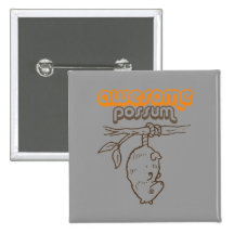 Awesome Possum Pinback Buttons