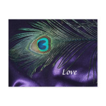 Awesome Purple Peacock Feather