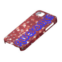Awesome Red White Blue Sparkle Stars iPhone 5 Covers