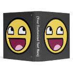 Awesome Smiley Vinyl Binders