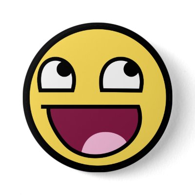 awesome smiley button by K_NINE