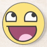 awesome smiley coaster