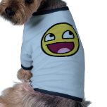 awesome smiley face awesome face pet tee