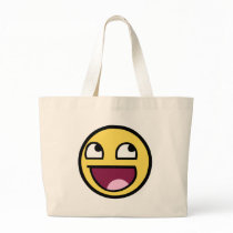 Awesome Smiley Face Tote Bags