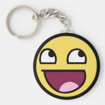 Awesome Smiley Key Chain