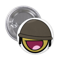 AWESOME SOLDIER PINBACK BUTTON