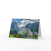 Awesome Switzerland Alps Greeting Card