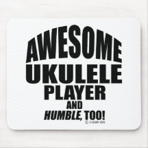 Awesome Ukulele Player Mousepads