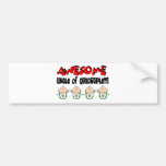 AWESOME UNCLE of QUADRUPLETS Bumper Stickers