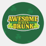 Awesome When Drunk St. Patrick's Day Stickers