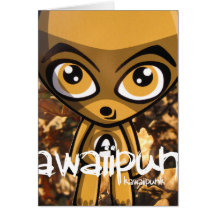 Awestruck Mascot Greeting Cards