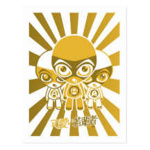 Awestruck Mascot Postcard