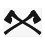 ax axe crossed icon post card