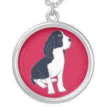AX- Springer Spaniel Cartoon Necklace