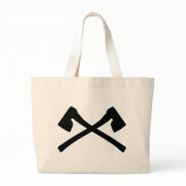 axe axe crossed icon tote bag