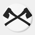 axe axe crossed icon magnet