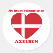 Axelsen Round Sticker
