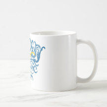 Axolotl Gelb im Wassser Tasse
