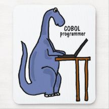 AY- COBOL Programmer Dinosaur Mousepad