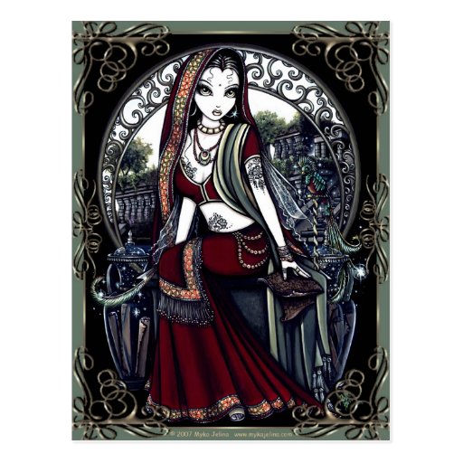 "Ayanna" Secret Fairy Garden Post Card