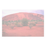Ayers Rock, Uluru National Park, Australia Desert Custom Stationery