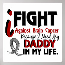 Ayez besoin de mon cancer du cerveau de papa posters