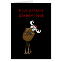 Ayez un joyeux Christmoose ! Carte