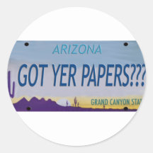 AZ Got yer Papers? Stickers